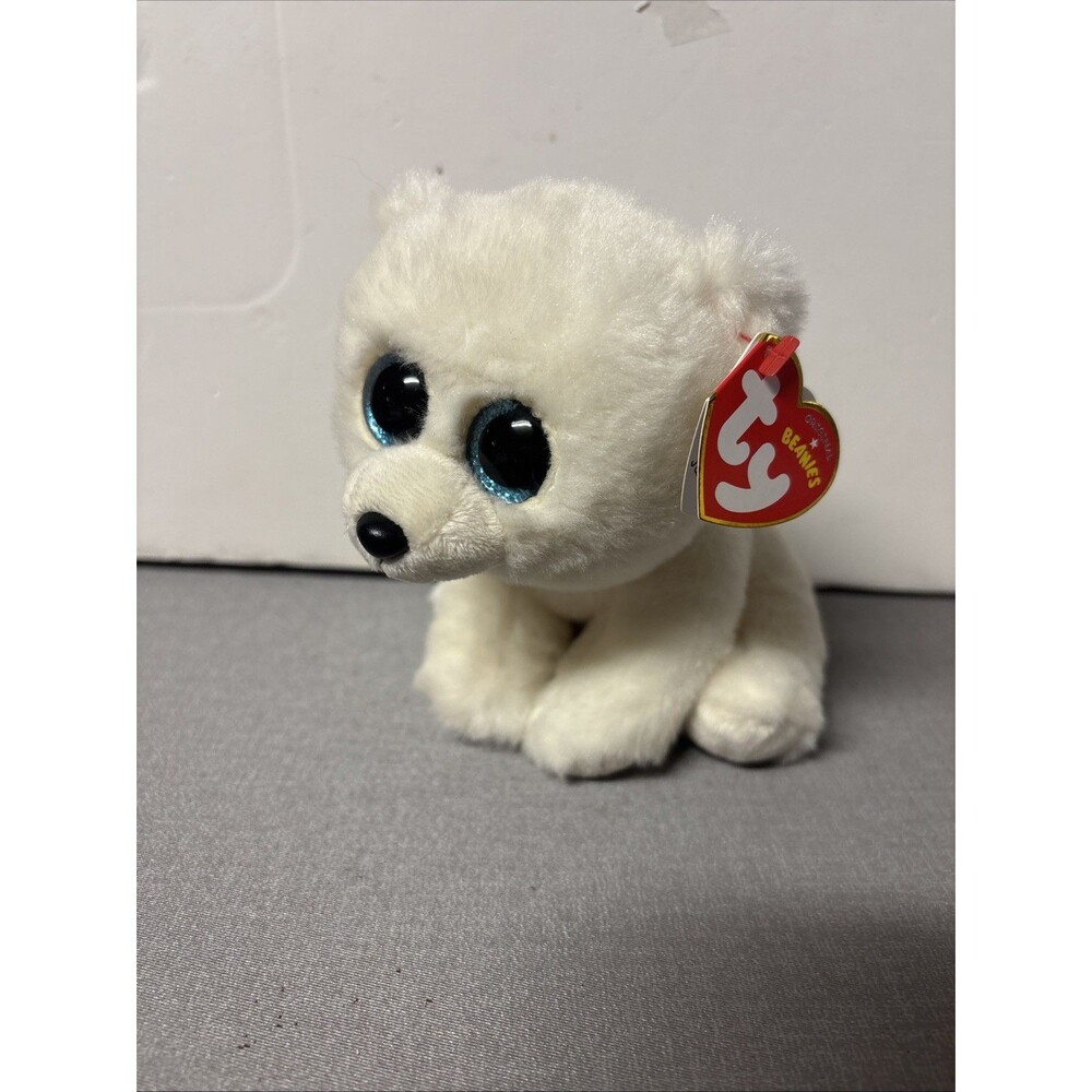 NEW TY BEANIE BABIES 6 INCH ARI THE POLAR BEAR PLUSH